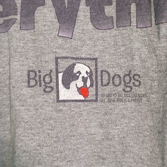 Vintage Y2K Big Dogs Gray Google My Wife Knows Everything Tee Tshirt Mens Sz 4XL - Picture 11 of 15